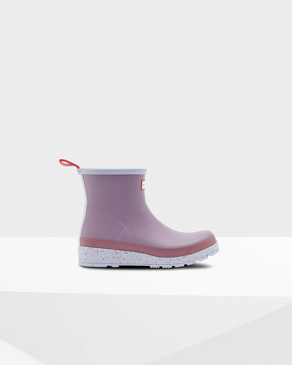 Hunter Original Short Speckle Rain Play Boots - Sale Womens Purple - XLGCPH675